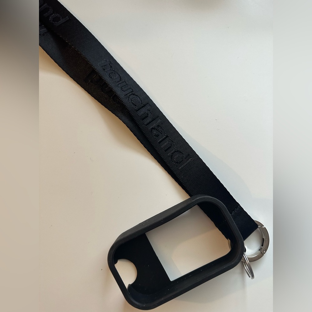 Black Touchland Landyard with holder